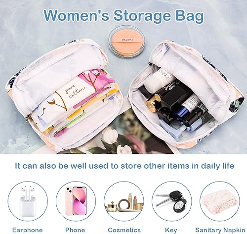 Miniatura 2 de Desing Wish Bolsa de almacenamiento de almohadillas sanitarias, bolsa portátil para el período para adolescentesservilletas sanitariastampones