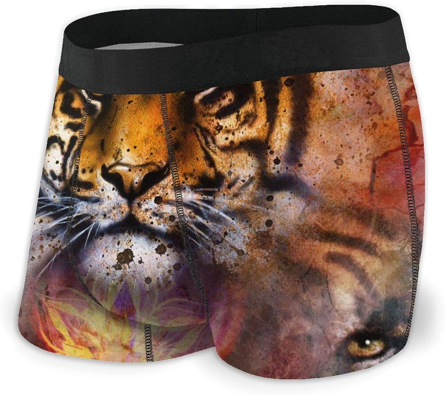 Animal Tiger Men'S Underwear Boxer Briefs Breathable Underpants