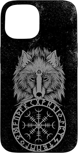 Miniatura 10 de Funda para iPhone 13 Pro Max Viking Aegishjalmur Runes Fenrir Odin Yelm Of Awe
