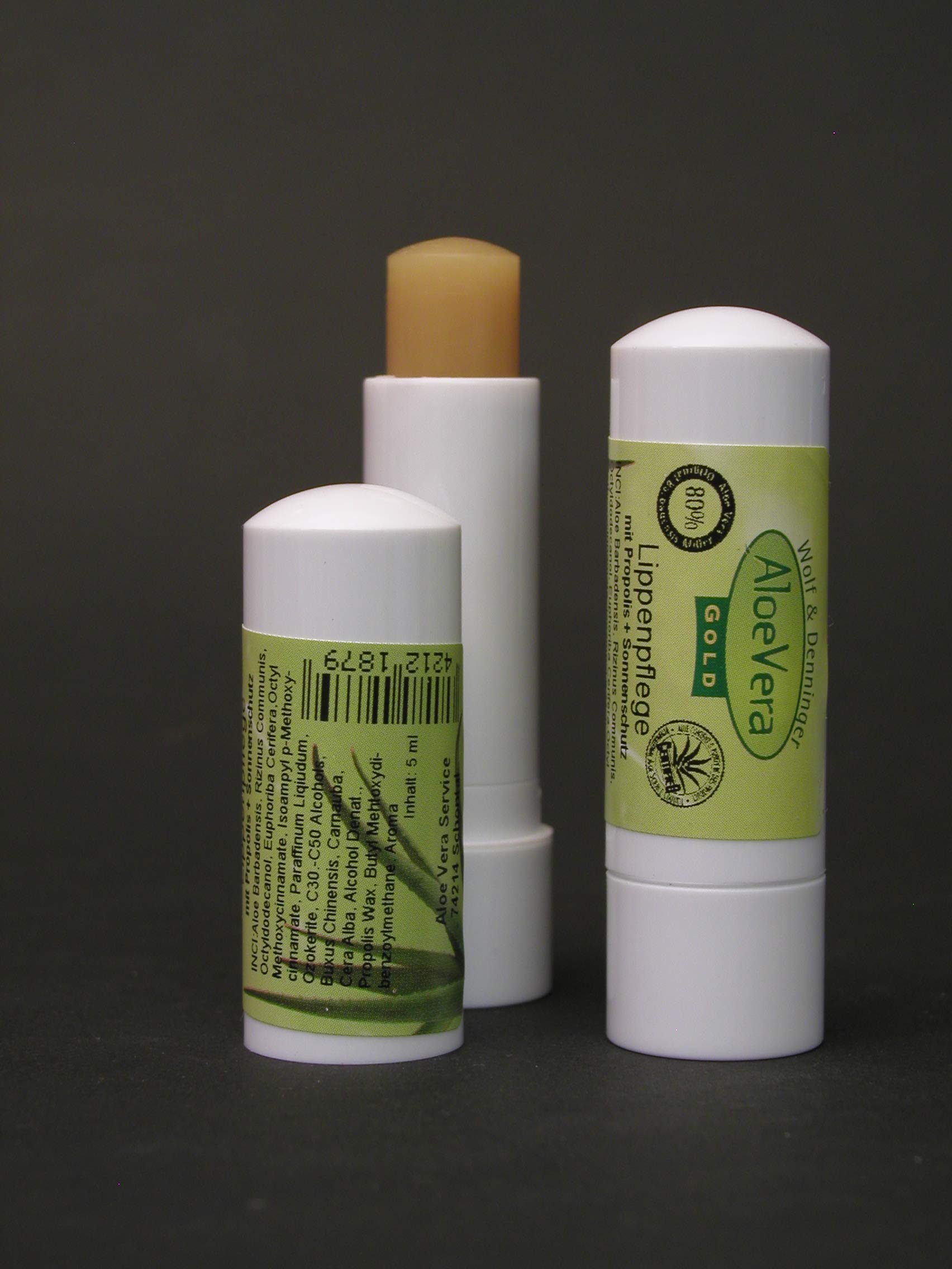 Aloe Vera Gold Lippenpflege Stift, 5er Pack (5 x 5 ml) : Amazon.de: Kosmetik