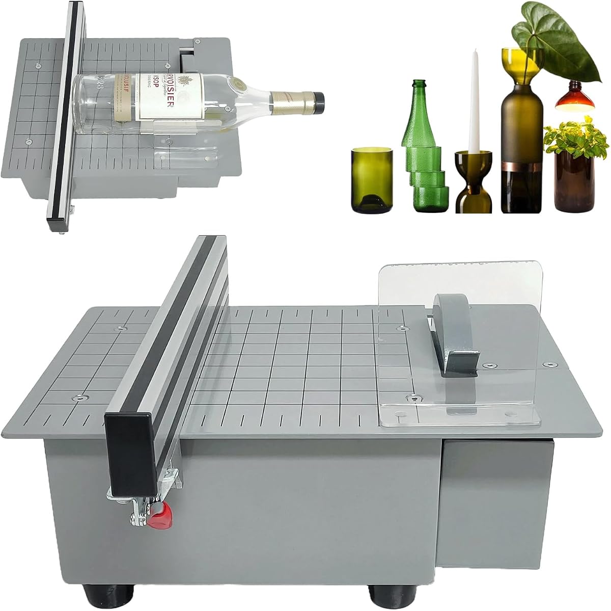Deruilong Electric Bottle Cutter, Trim Saw, Glass Bottle Cutter, Glass Cutter, Stain Glass Cutter Stone Cutter Brittle and Hard Materials Cutter