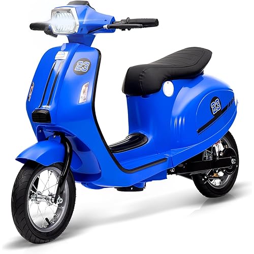 Electric Moped Scooter for Kids, 24V 350W Kids Ride on Motorcycle, Max Up to 14MPH