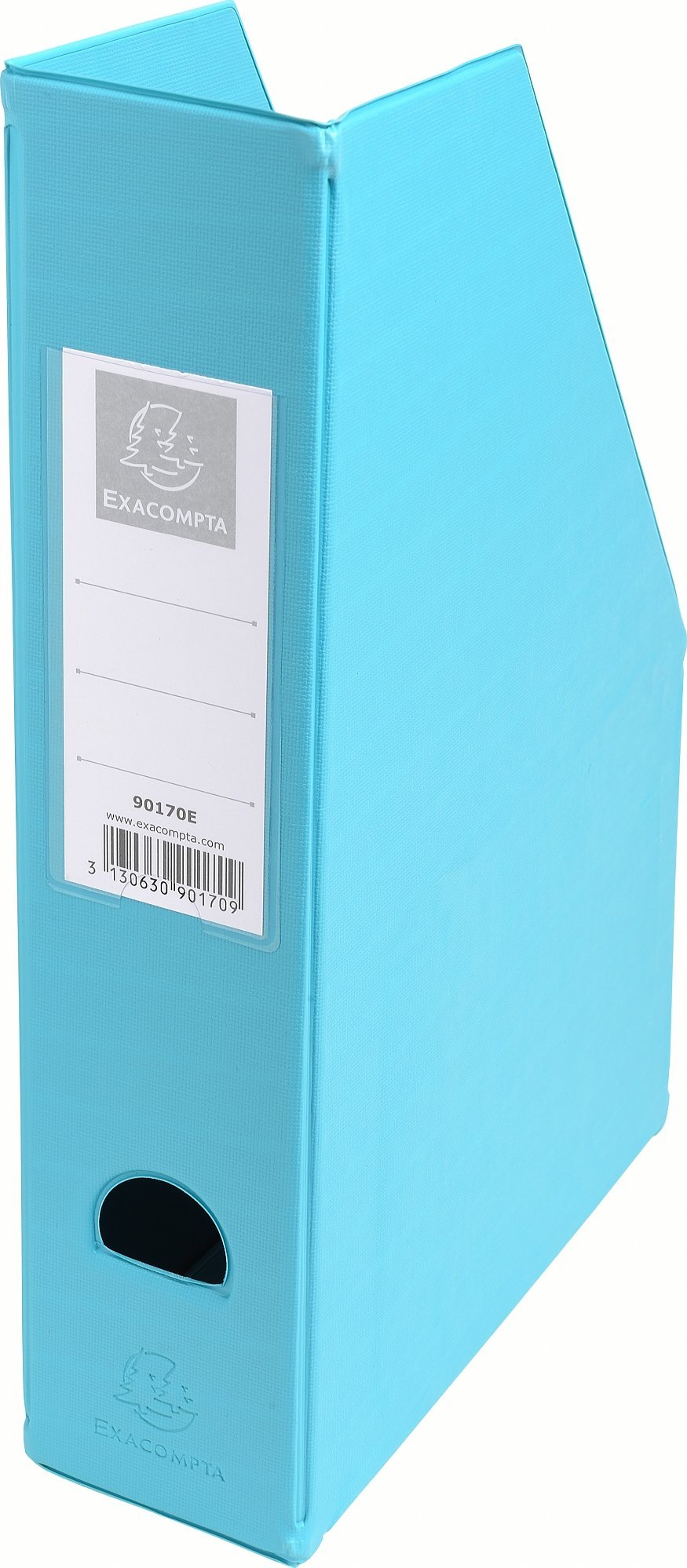 Exacompta 90170E 10er Pack Stehsammler DIN A4 7cm breit aus festem Karton mit PVC Bezug und aufgeklebtem Rückenschild Griffloch perfekt zur Aufbewahrung von Zeitschriften Katalogen farbig sortiert