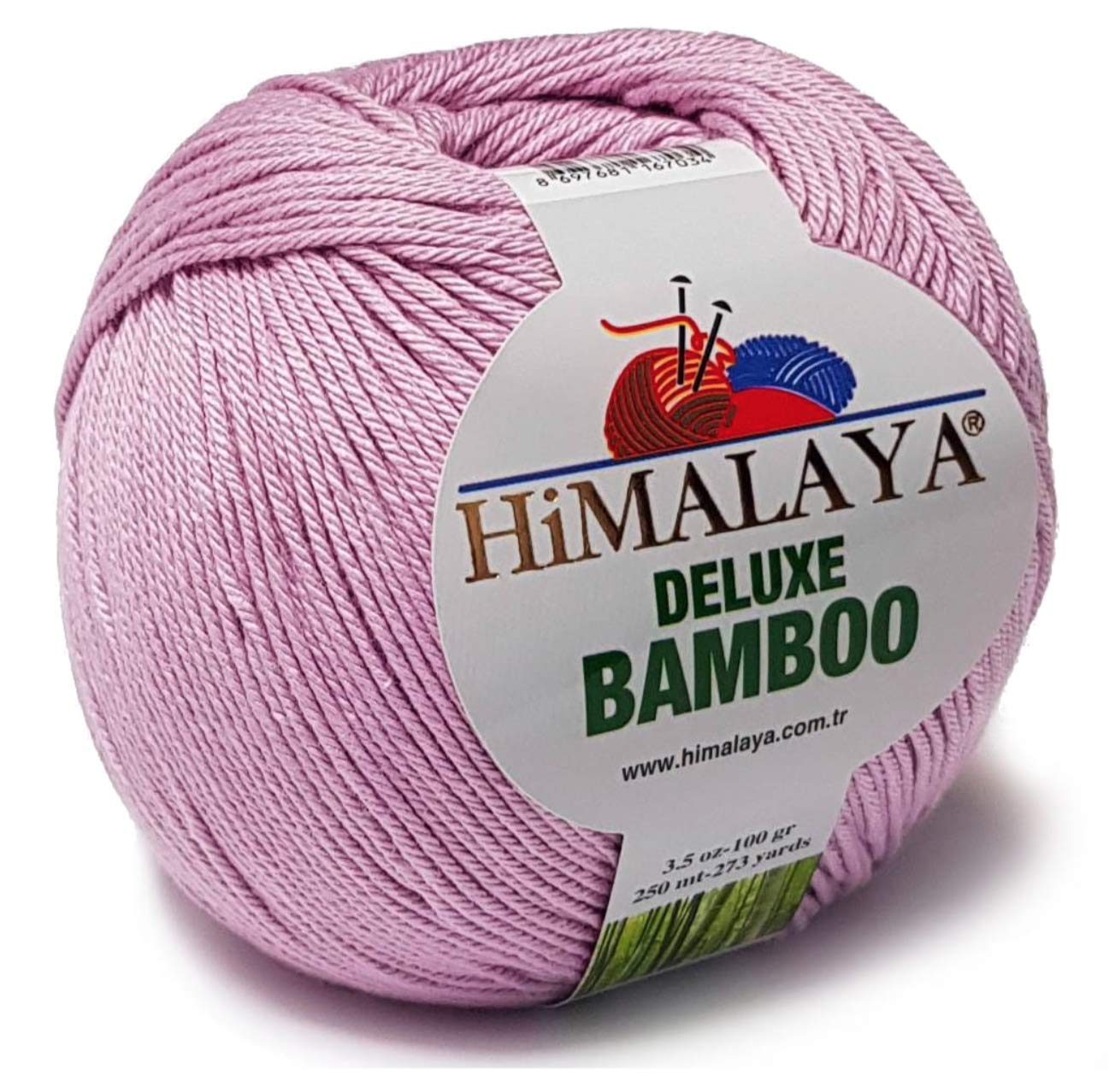 60% bambus 40% bawełna himalaya Deluxe bambus DK i lekki czesany, 8-warstwowa turecka przędza zestaw 4 motków / kulka 400 g kolor (11)