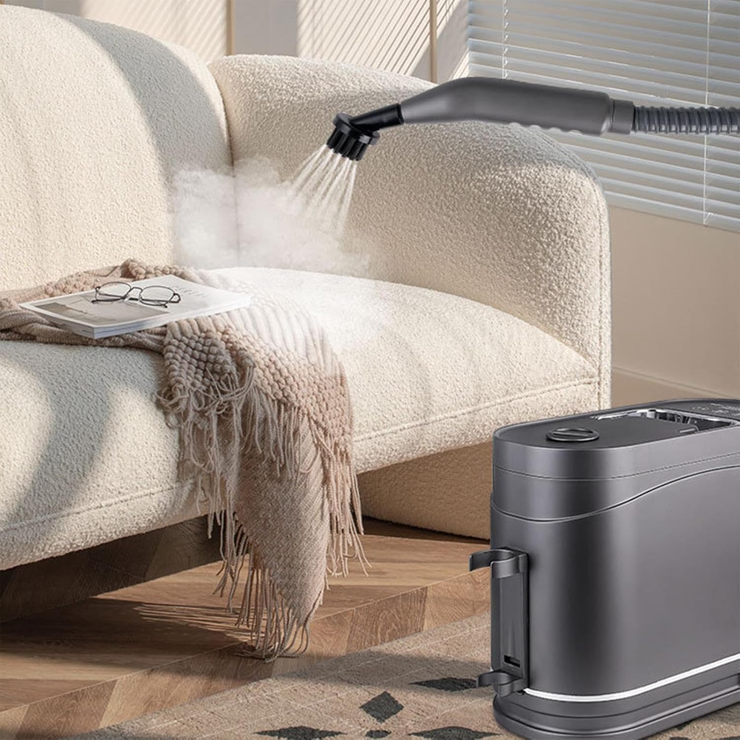 Fenteer Steam Cleaning Machine Adjustable Powerful Handheld High Pressure for Couch Detailing Furniture Toilet