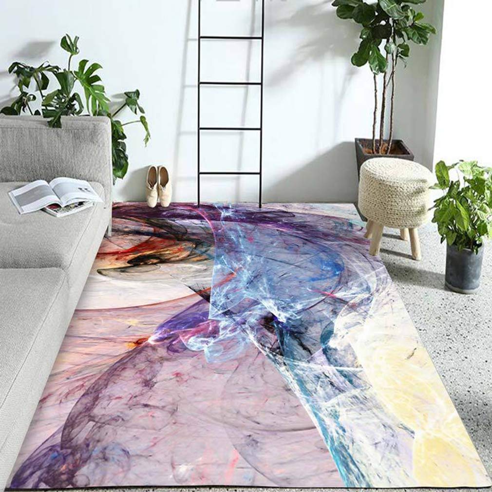Buy MOXIC Soft Luxury Abstract Art Living Room Area Rugs Rectangular Children Crawling Bedroom Rug Fleece Anti-Slip Carpets Nordic Modern Home Decor Mats Indoor Outdoor Runners Nursery 4' X 5' — BookShops.in