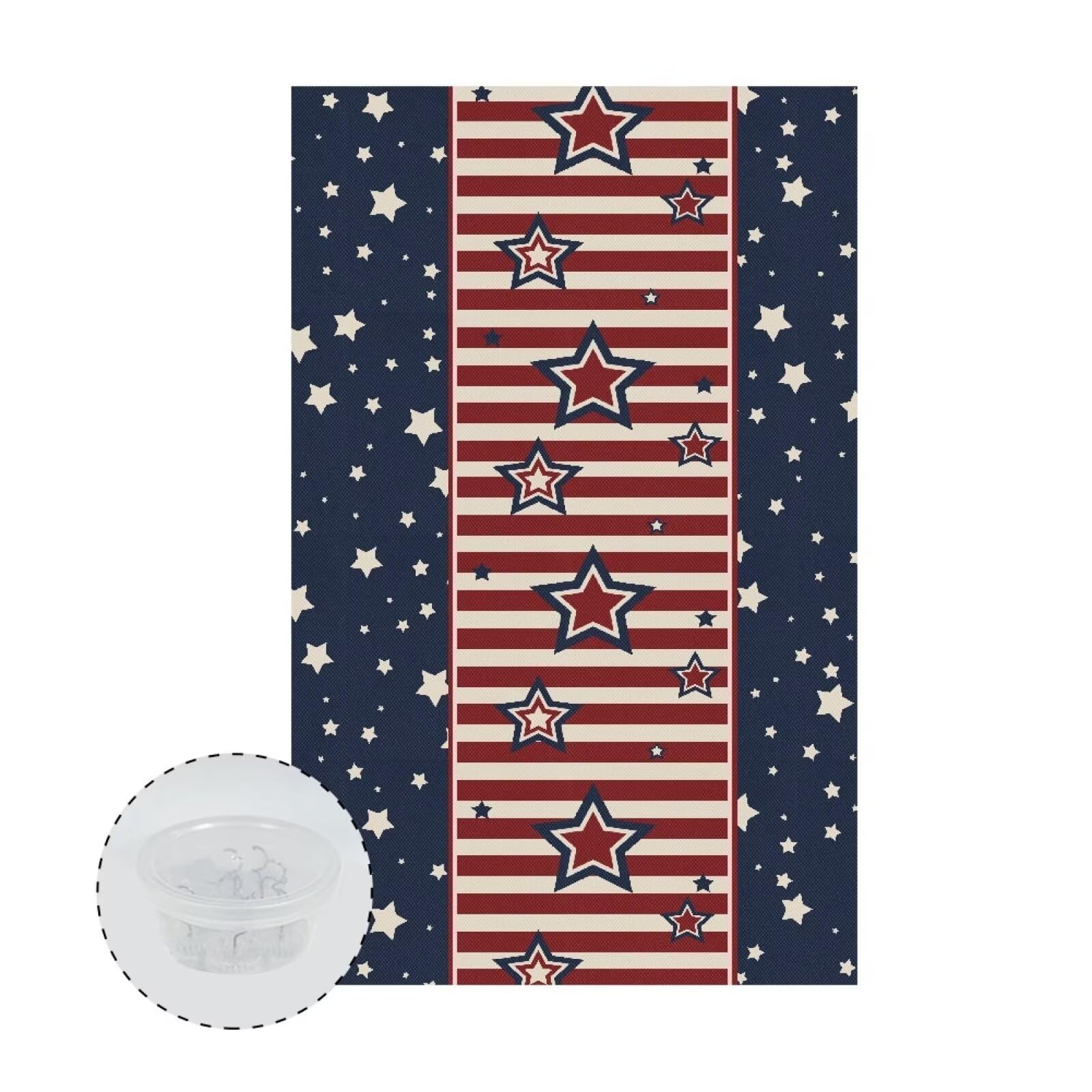 Xorudoydet American Flag Pattern Headrest Cover for Furniture Slipcovers, Stain Resistant Recliner Chair Head Protector Cover for Theater Seat Cover Waterproof Furniture Sofa Protector for Home