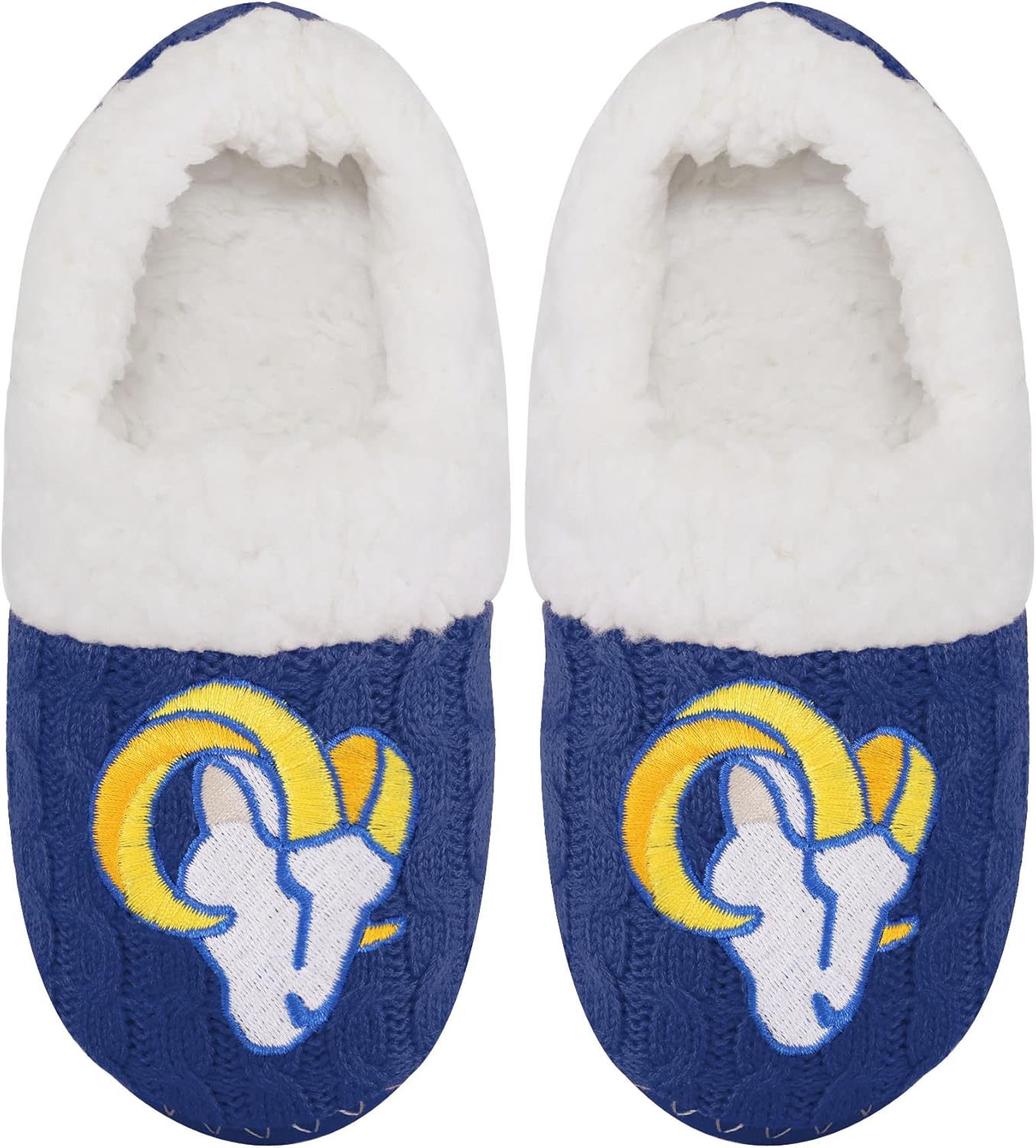 FOCO Womens NFL Team Color Moccasin Slippers