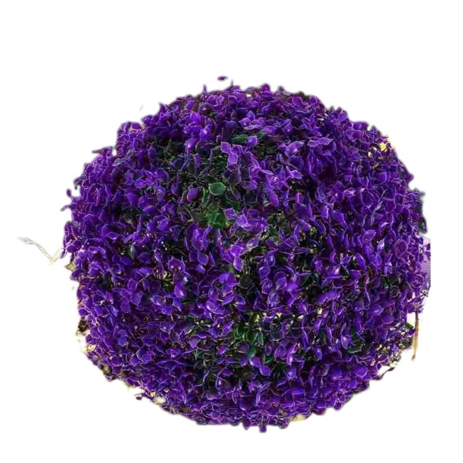 Topiary Balls Artificial Topiary Balls Grass Ball Simulation Hanging Artificial Topiary Leaf Decorative Balls DIY Plant Plants Outdoor Fake(Purple)