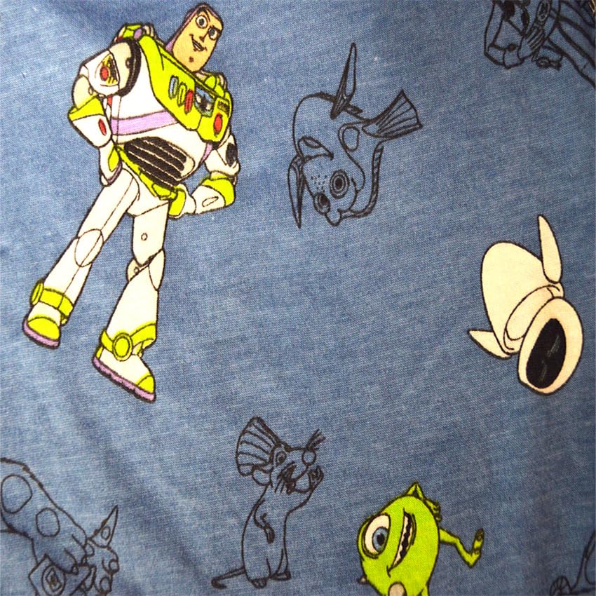 Mad Engine Men's Pixar Characters Toy Story Incredibles Dory Collage Lounge Shorts3