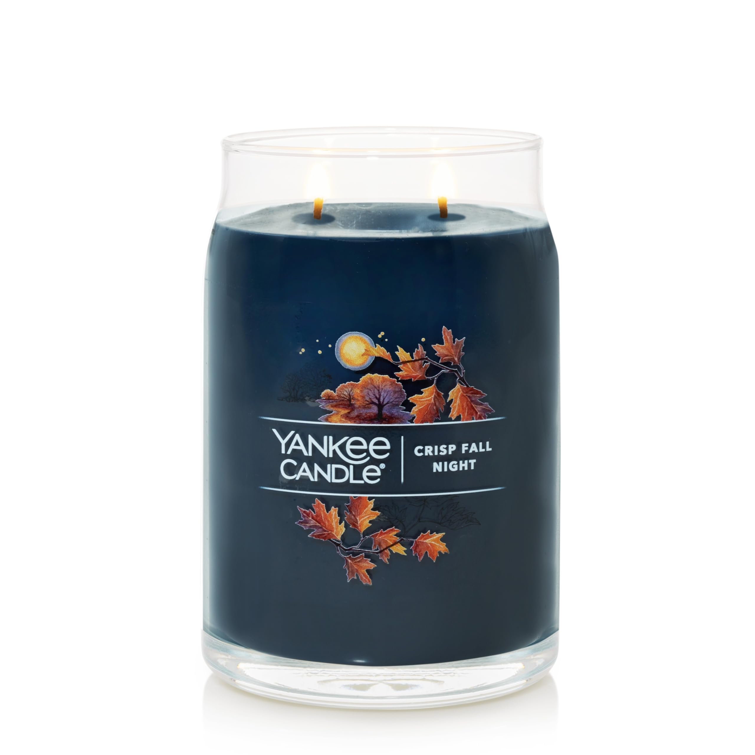 Yankee Candle Crisp Herbst Night Signature Duftkerze im Glas, groß