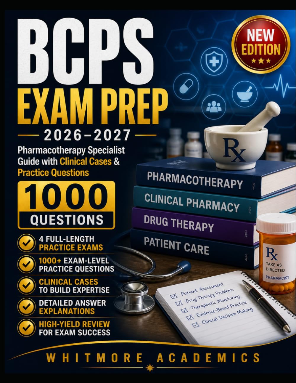 BCPS EXAM PREP 2026–2027: Pharmacotherapy Specialist Guide with Clinical Cases & Practice Questions
