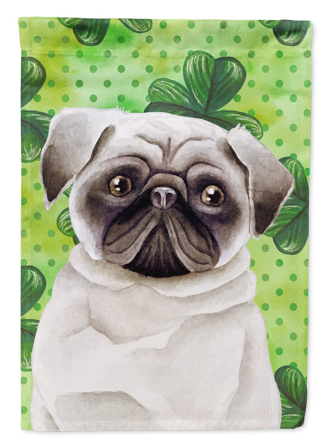 Pug Shamrocks Flag cadeau idéal pour passionné de Carlin et de jardinage