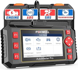 2023 Newest FOXWELL NT604 Elite OBD2 Scanner ABS SRS, Check Engine Code Reader with Airbag Scanner, Transmission Code Reader Car Diagnostic Tool with [English/Spanish Version]，Lifetime Free Update