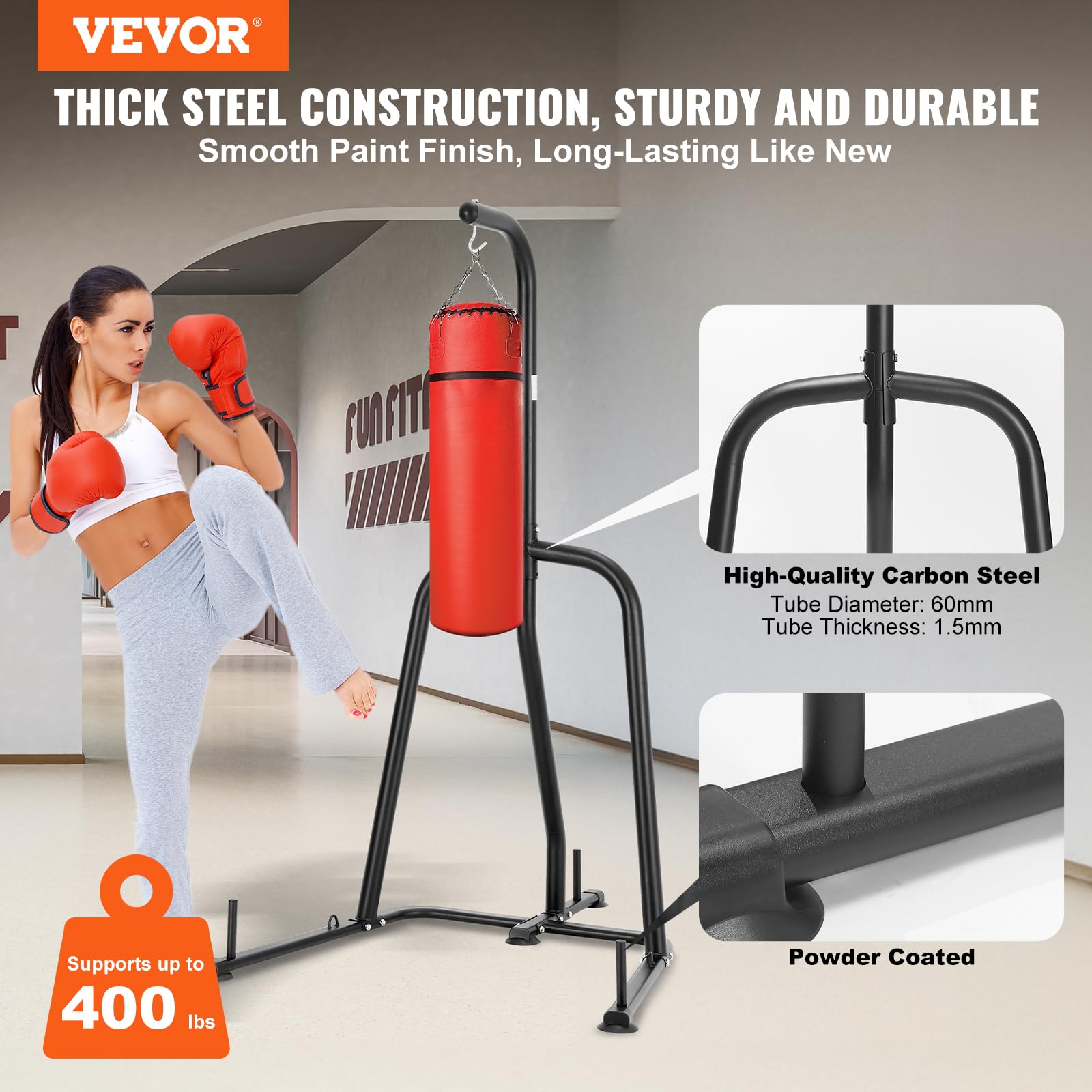 VEVOR Boxsackständer Soporte para Saco de Boxeo, Adultos Unisex