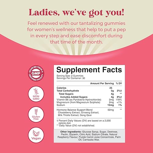 Miniatura 3 de Paquete de suplemento completo de menopausia herbaria con Dong Quai, bayas castas y raíz de cohosh negro y gomitas de equilibrio hormonal - Regula