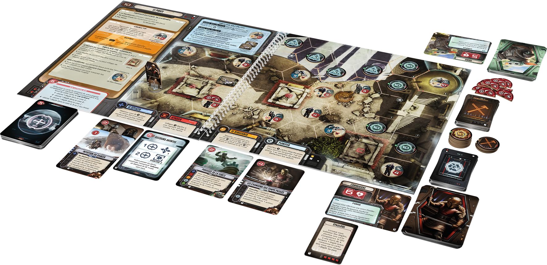 Asmodee - The Mandalorian Adventures Wierny Credo - Rozszerzenie Star Wars™ Cooperative Game - od 12 lat - 1 do 4 graczy - 30-60 min - wersja francuska