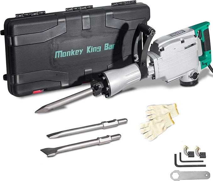 Monkey King Bar 110v 1520W Heavy Duty Electric Demolition Jack Hammer