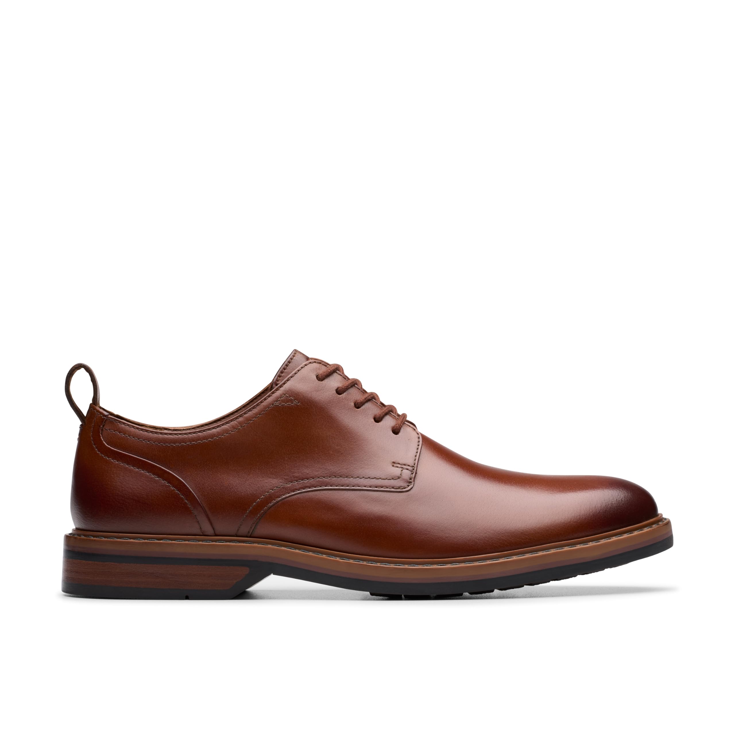 Clarks Men's Aldwin Lace, Tan Leather, 8.5 UK