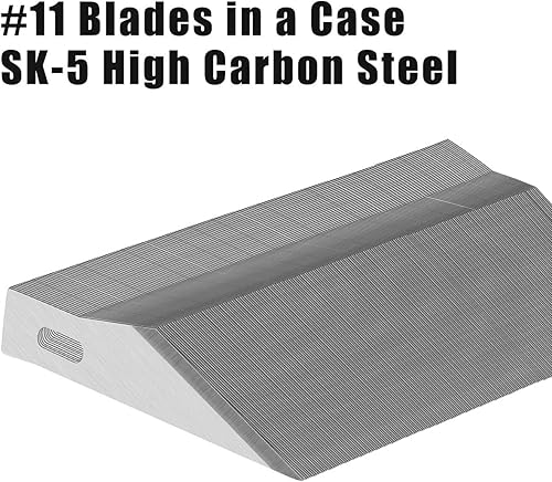 Miniatura 4 de DIYSELF 300 cuchillas de cuchillo Exacto 11, cuchillas Exacto de acero de alto carbono, hoja de cuchillo para manualidades, hoja de repuesto de