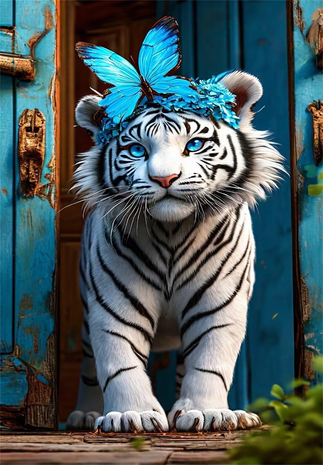 Puzzle 1500 Pezzi per Adulti 87x57 cm, Tigre Farfalla, Rompicapo Artistico per Famiglia e Relax, Quadro Decorativo da Parete, Idea Regalo Originale