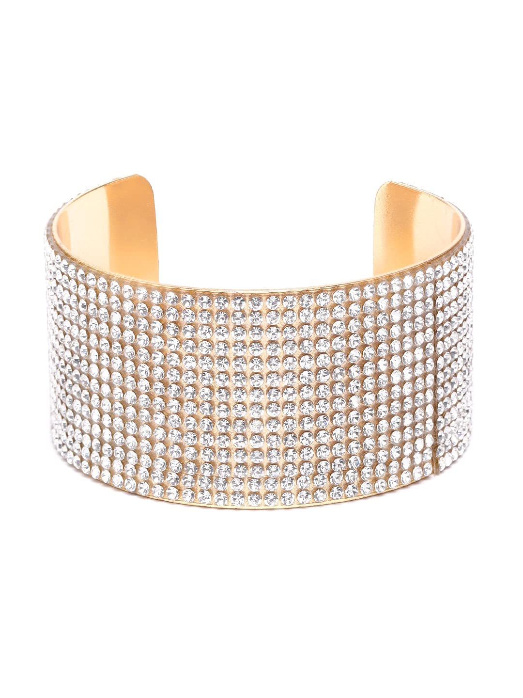 Crystal-Studded Bangles Bracelets - Valentine Jewellery
