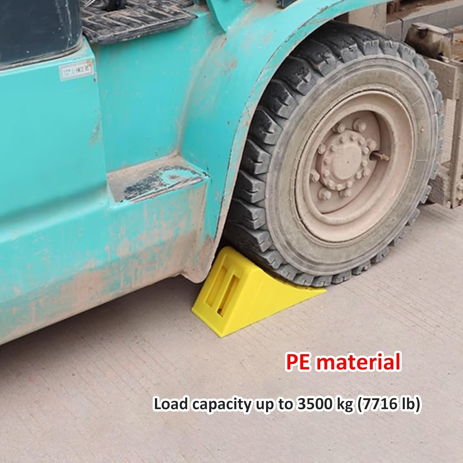 Wheel Chocks for Trailer, Lightweight Wheel Stoppers with Carrying Handle, for Cars Camper Trucks RVs, 3500kg Load Capacity, 2 Pack