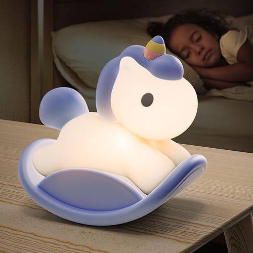 Luz nocturna para niños, luz nocturna recargable de 1200 mAh para bebé recién nacido en silicona suave, temporizador de 30 minutos, brillo