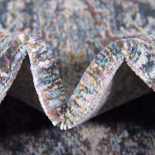 Miniatura 7 de Unique Loom Baracoa Collection - Alfombra de área - Prado (3' x 5' 1" Rectángulo, Gris Azul)