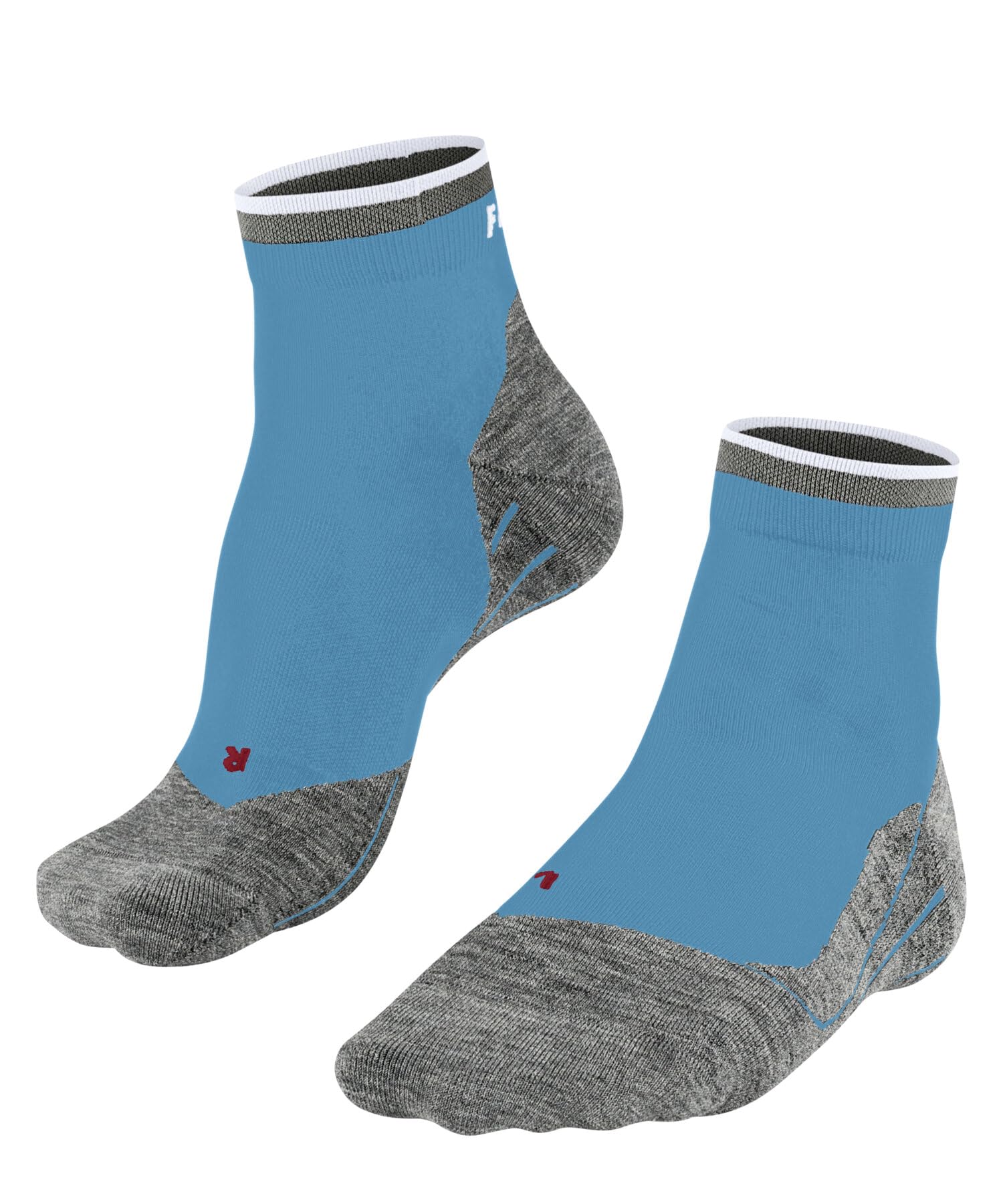 FALKE Herren Laufsocken RU4 Endurance Short M Sso Baumwolle Funktionsmaterial antiblasen 1 Paar, Grün Turquoise 7922 Stripe, 42-43