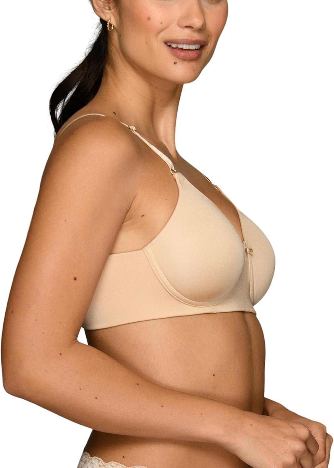 Vanity Fair Women's Full Coverage Beauty Back Smoothing Bra, 4-Way Stretch Fabric, Lightly Lined Cups up to DD - Image 2