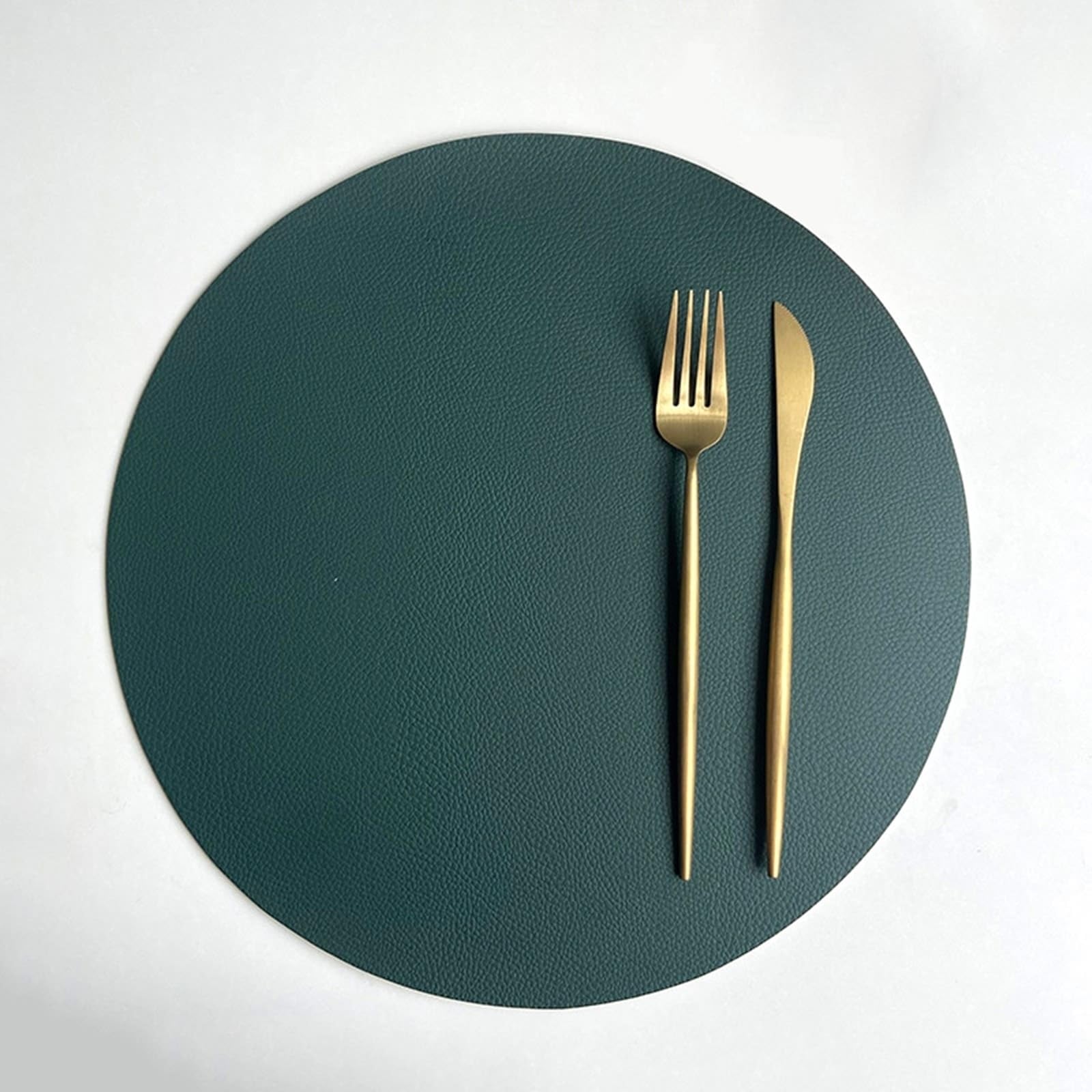 Lot de 6 sets de table réversibles - Aspect uni bicolore - 32 cm - Pour cuisine et salle à manger