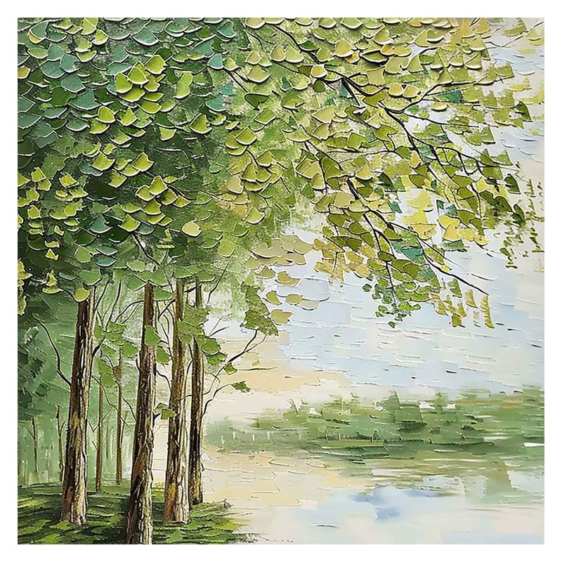 Peinture à l'huile abstraite contemporaine et art botanique grand format
