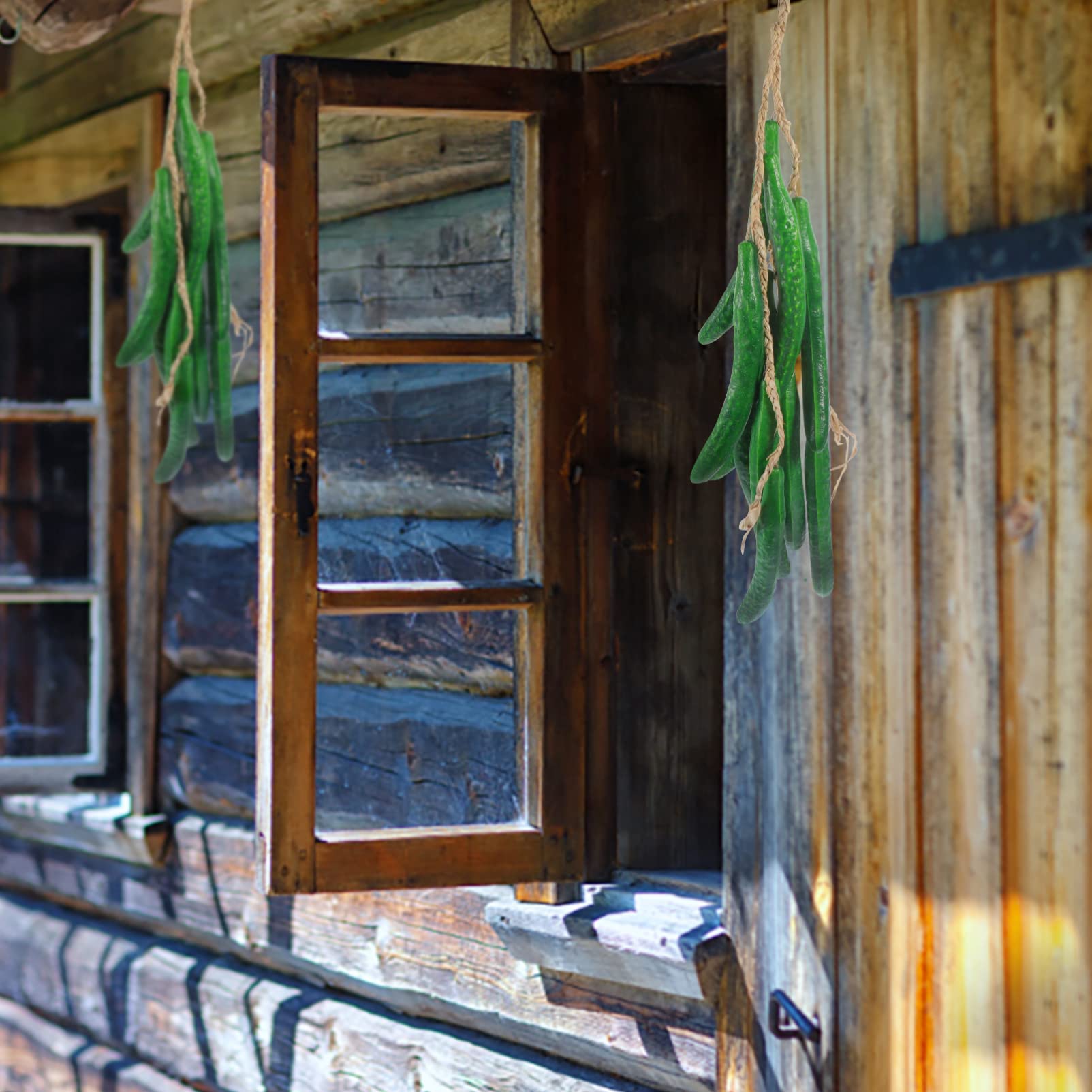 Mobestech Lot De 2 Concombres Artificiels En Mousse Légère Pour