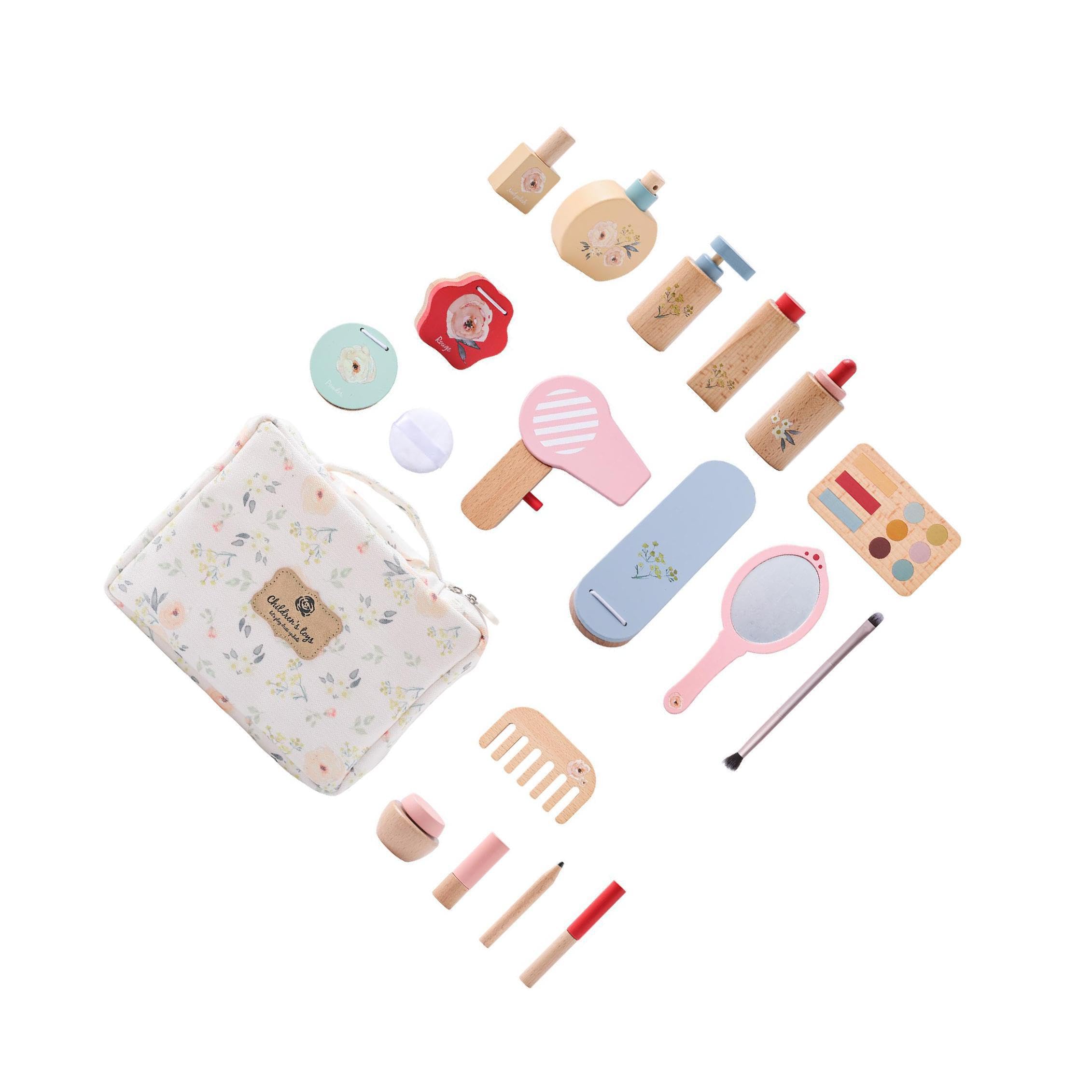 Kits de Maquillage en Bois pour Jeux d'imitation, offrant Une expérience captivante grâce à Un Ensemble Complet de Simulation. Kits de Maquillage en Bois pour