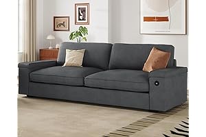 SEDETA Couch with Removable Back for Small Areas