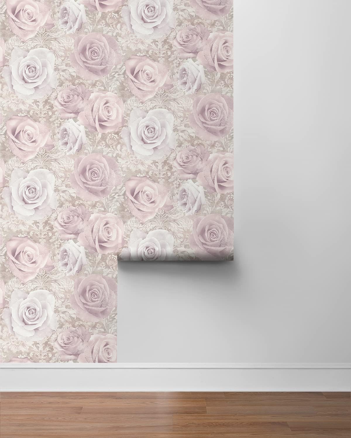 NextWall Reverie Floral Peel and Stick Wallpaper (Light Pink)