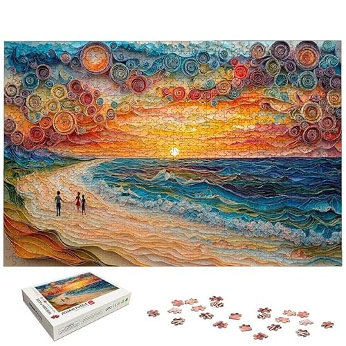 �r�[�` �p�Y�� 1000�s�[�X ��l���� ���i �W�O�\�[�p�Y�� �ؐ� Puzzle (75x50cm) ����������t�� �]�g�� ��l���� ��� ���� ��H�|�i Puzzle �z�[���f�R���[�V�����ɍœK�A�����ւ̃M�t�g�A�j���ւ̃M�t�g�AHome Deco