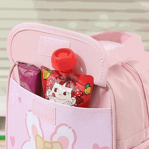 Miniatura 5 de Lonchera Kawaii con diseño de animales para mujer, bolsa de almuerzo aislada para mujer, bolsa reutilizable duradera