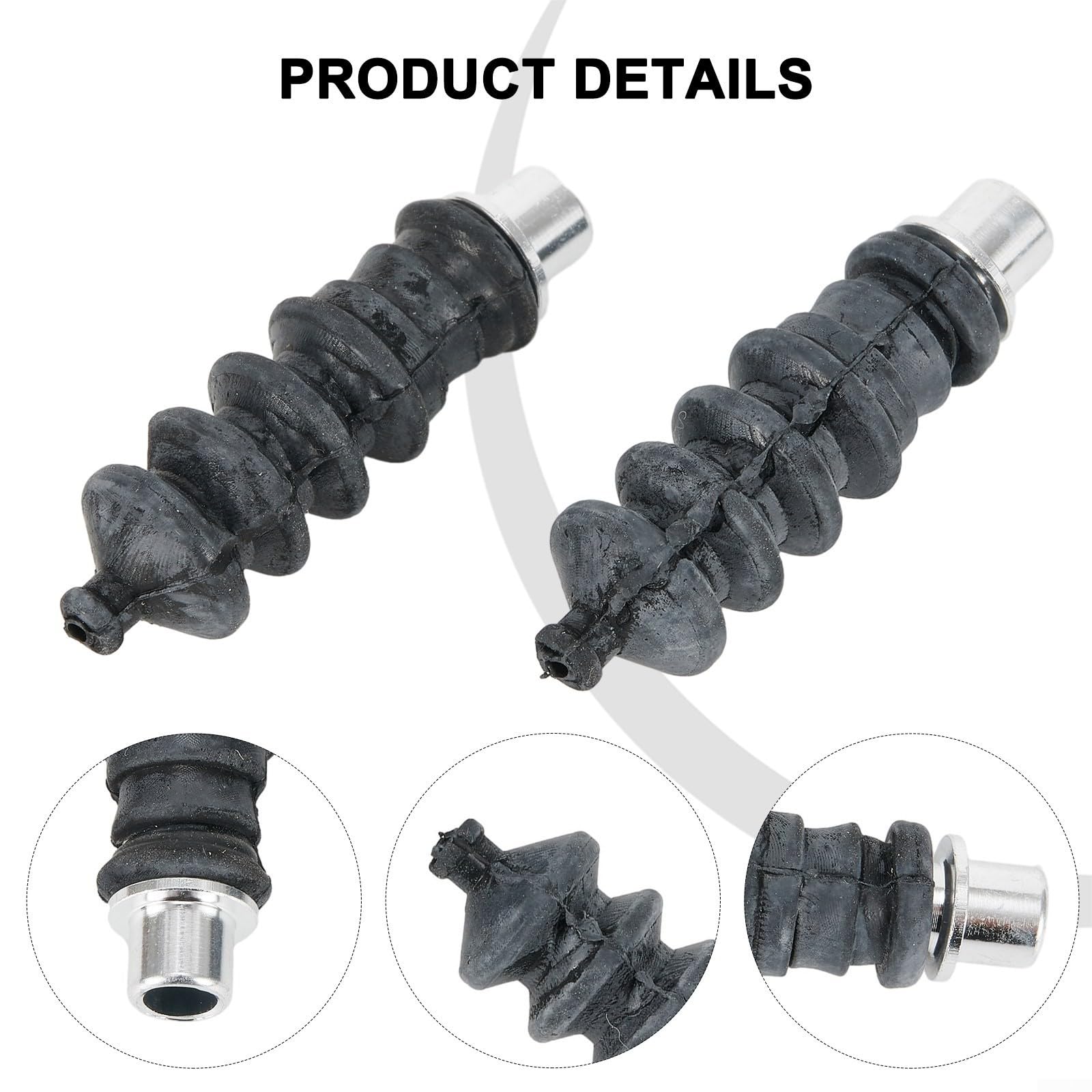 Rendimiento mejorado con 2 fuelles de goma impermeables para el timón de tu barco RC