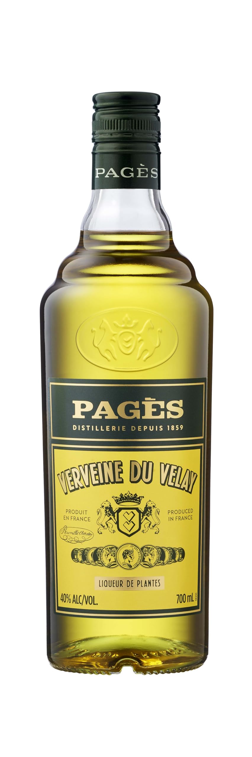 Distillerie Pagès I Verveine du Velay Gold I 700ml Flasche I 40% Volume I Französischer Kräuterlikör