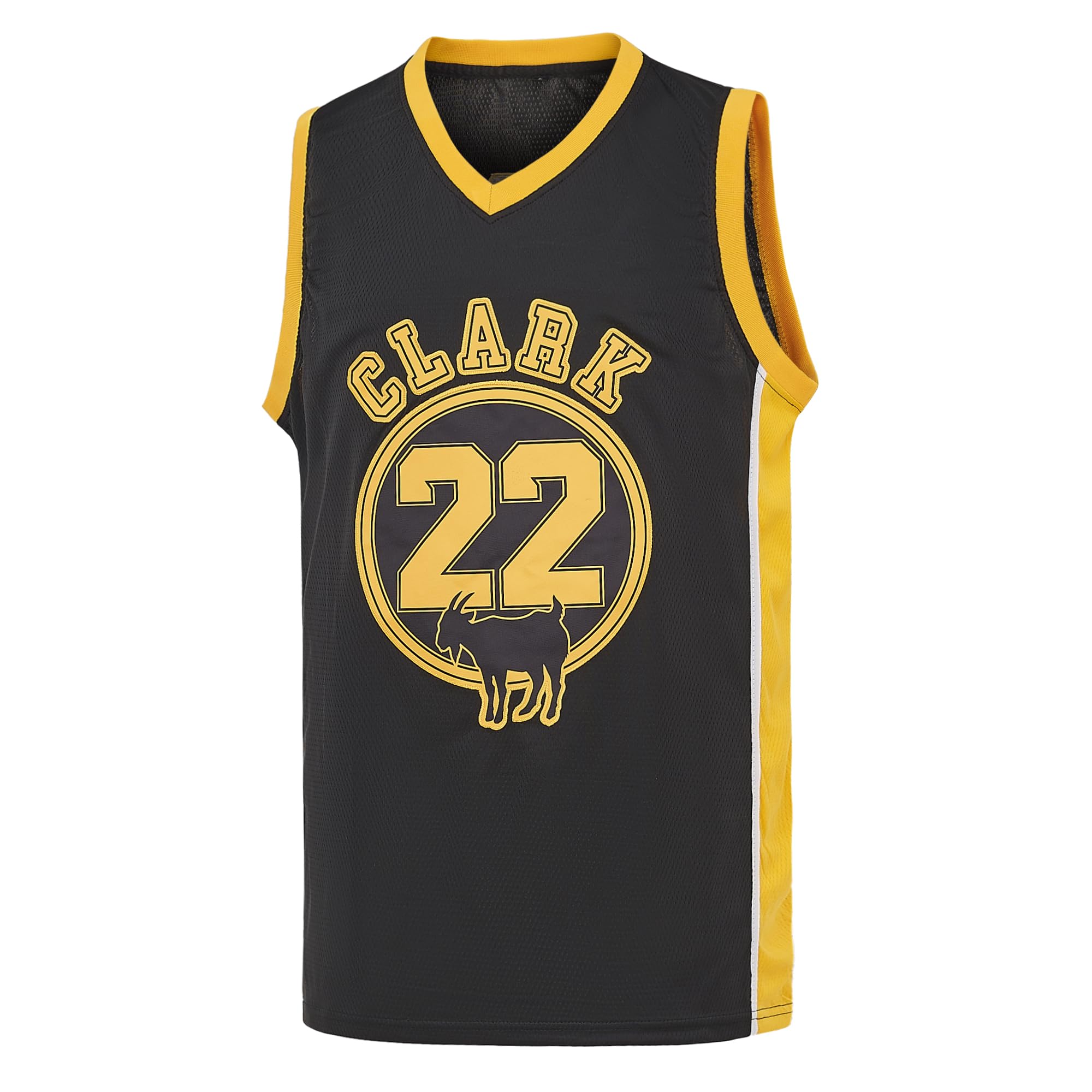 Men 22 Clark Jersey Basketball Jerseys Vintage Men's Classic Shirt L Black