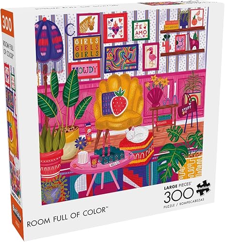 Miniatura 3 de Buffalo Games - Roomful of Color (Cuadrado) - Rompecabezas de 300 piezas grandes para adultos, rompecabezas desafiante perfecto para noches de juego