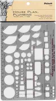 Pickett House Plan and Plumbing Template 1150I