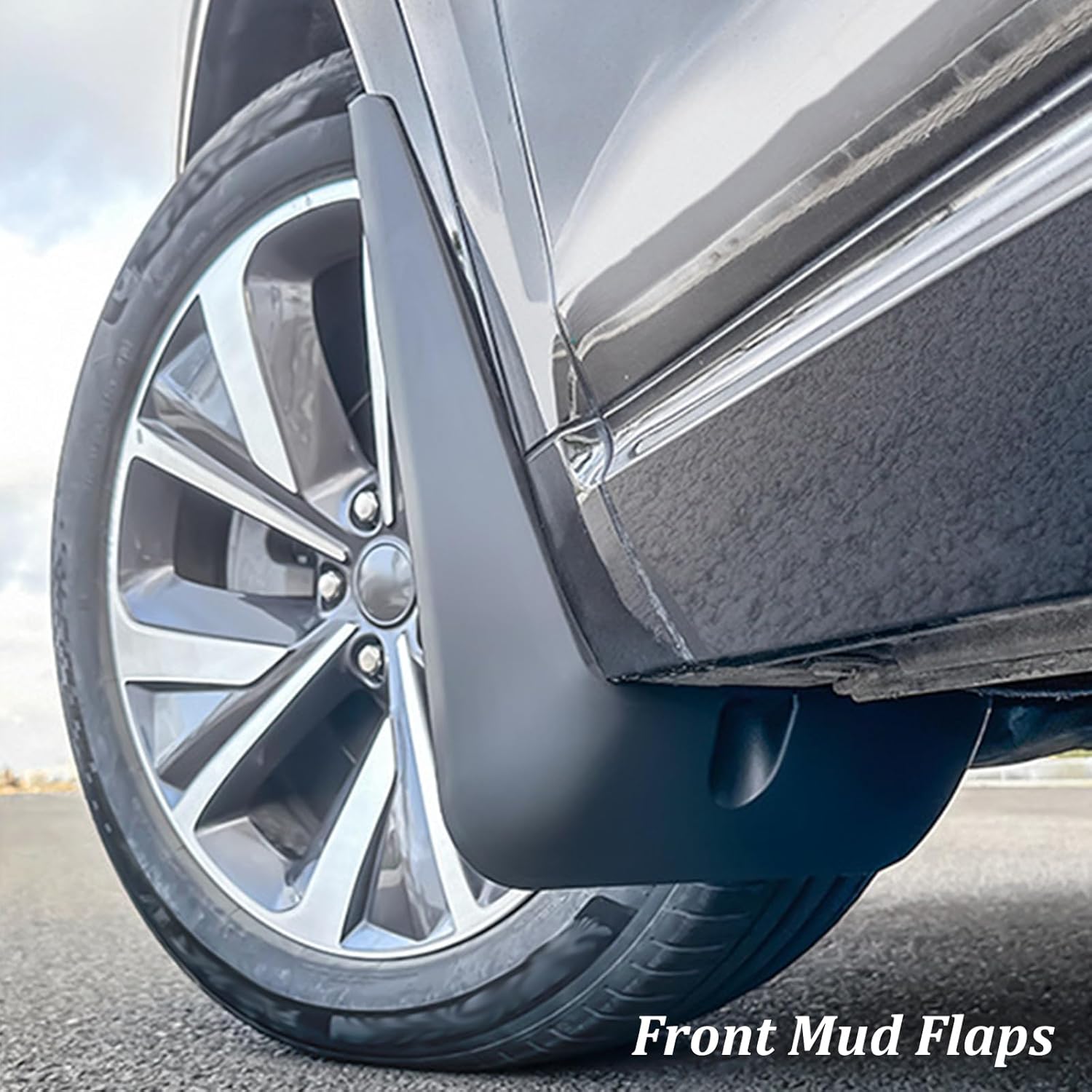 4Pcs Car Mud Flaps No Drill Splash Guards Compatible with Cadillac XT4 2018-2023 XT5 2016-2023 XT6 2019-2024 All Weather Anti-mud Protection Mudguard Fender Easy Install Mudflaps(Size:for XT5 16-23)