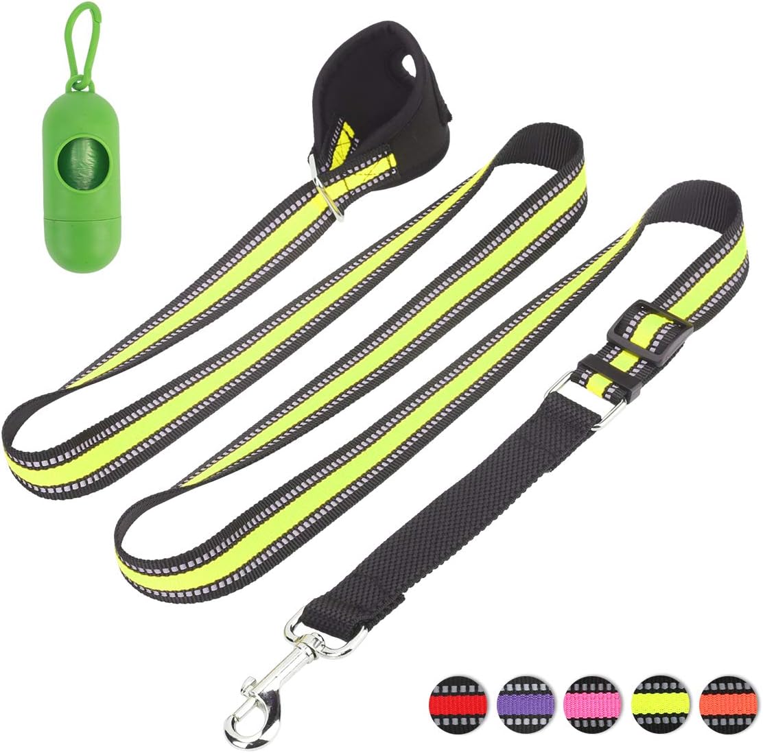 6FT Dog Leash, Heavy Duty Rope Leash with Comfortable Padded Handle - 3M Reflective Dog Lead for Traffic Control Safety, Dog Training…