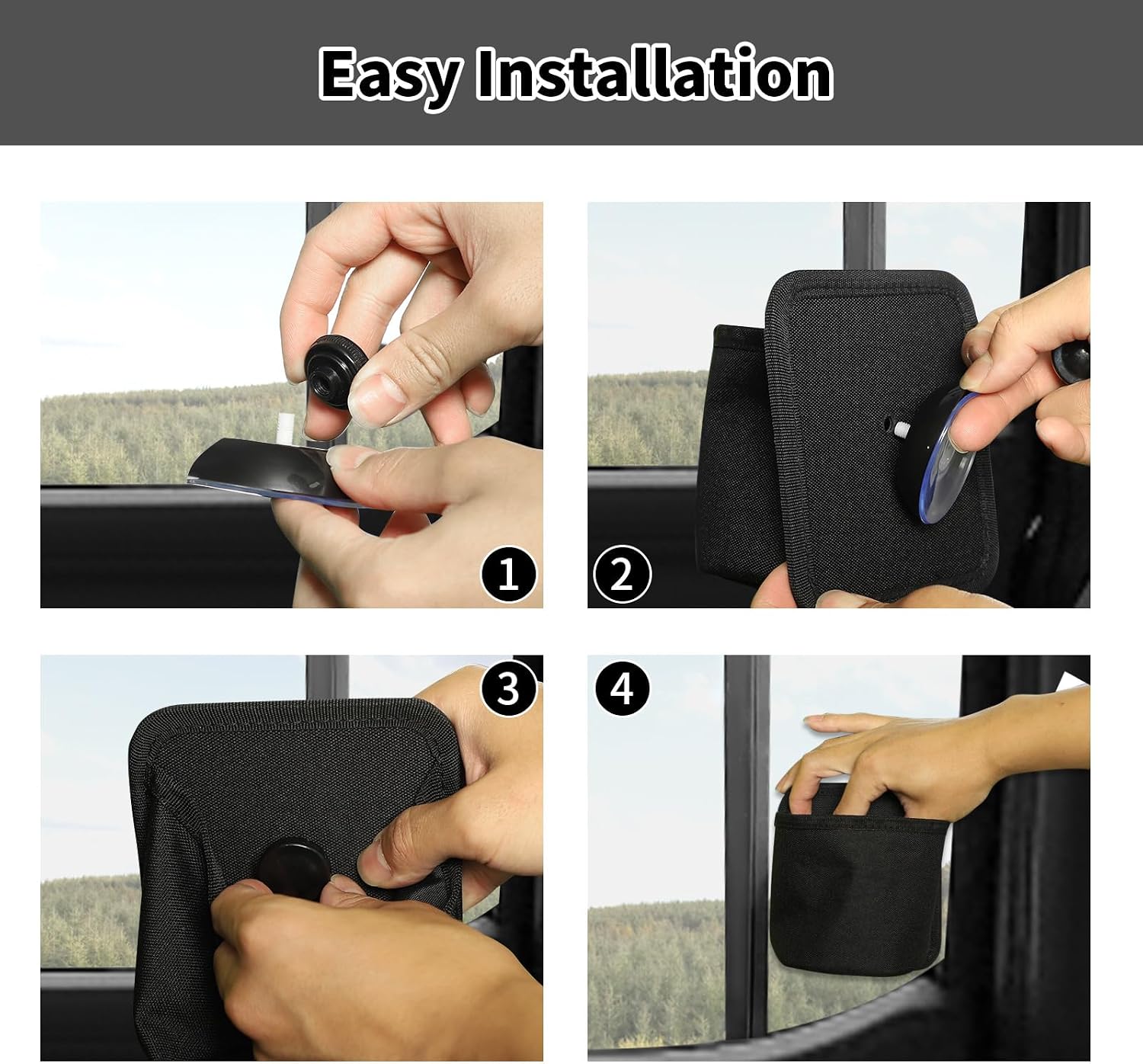 Car Rear Window Storage Bag Compatible with 2021 2022 2023 2024 2025 Ford F150 and all vehicles with fixed glass windows, Oxford Cloth Rear Row Window Storage Organizer