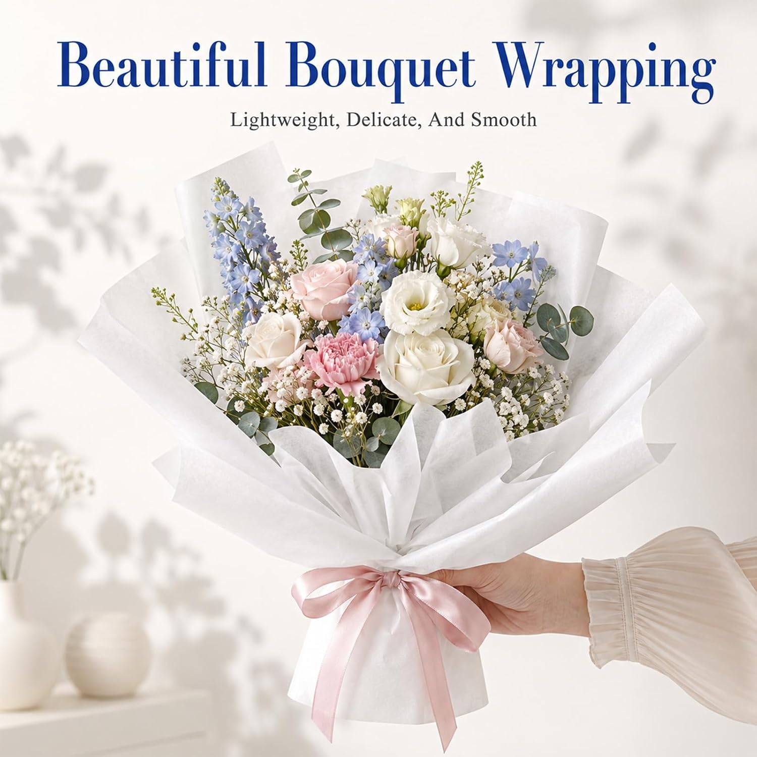 Acid Free Archival Tissue Paper, 30 Sheets 14 X 20 Inch White Tissue-Paper Bouquet Wrapping Paper No Acid Gift Wrapping-Tissue for Clothing Birthday Wedding Gift Bags Arts Craft Holiday Decor