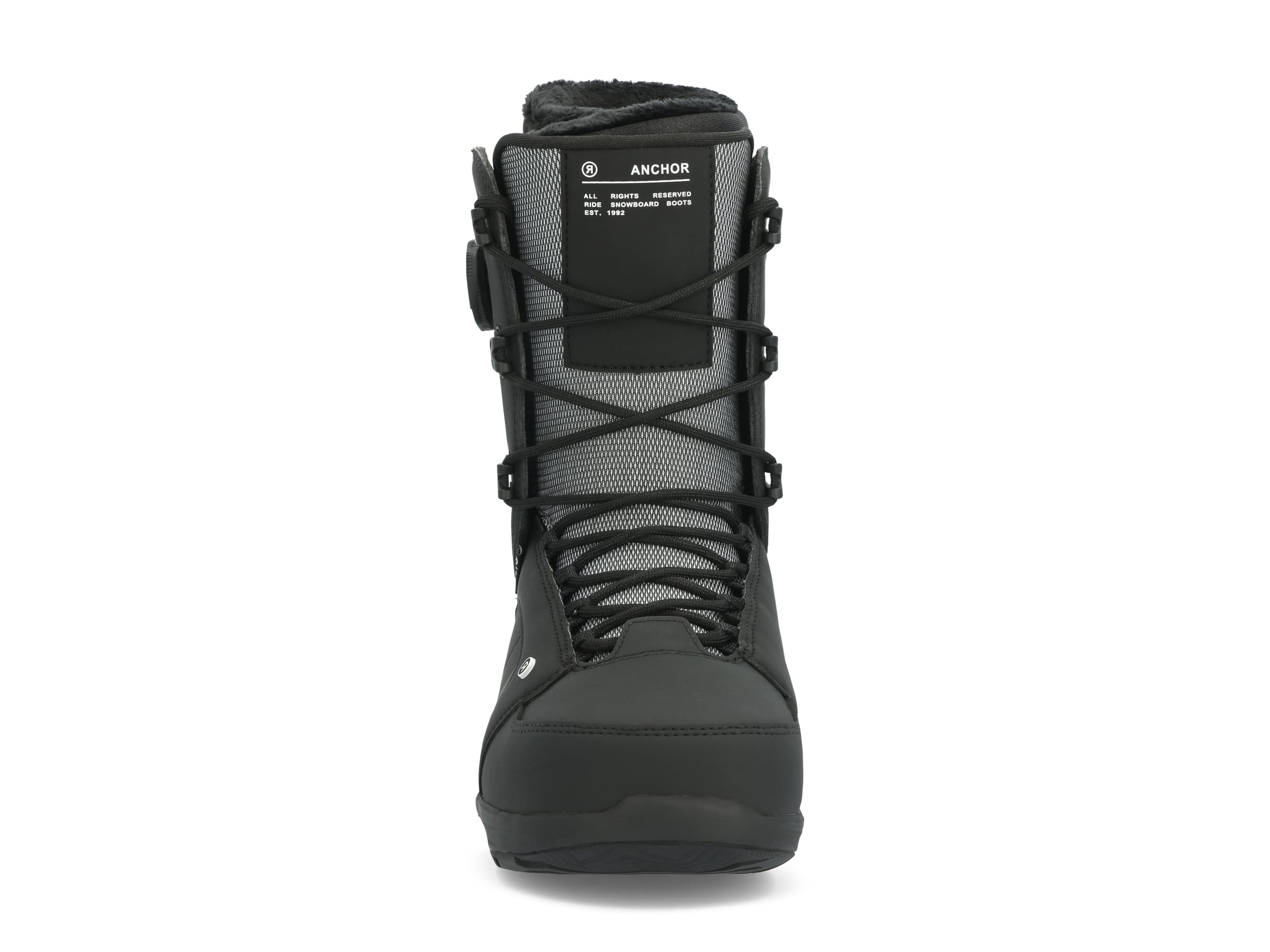 Ride Anchor Mens Snowboard Boots, 7.5, Black