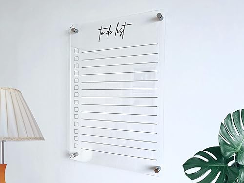 Miniatura 2 de PERSONALIZED To-Do Planner Acrylic Wall Calendar - Personalized Calendar 2024, Dry Erase Board, Dry Erase Calendar, Monthly and Weekly Calendar,
